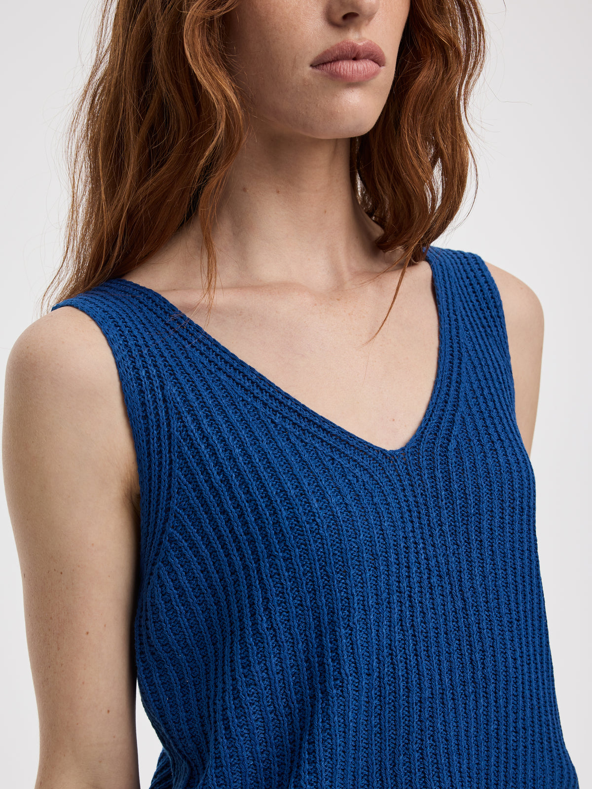 V-Neck Ribbed Tank