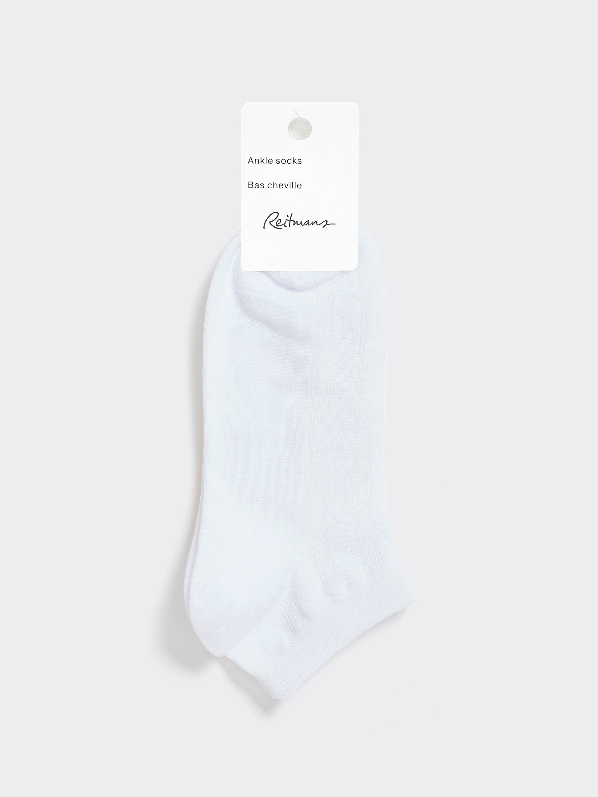 Anklet Socks with Pointelle Stitches