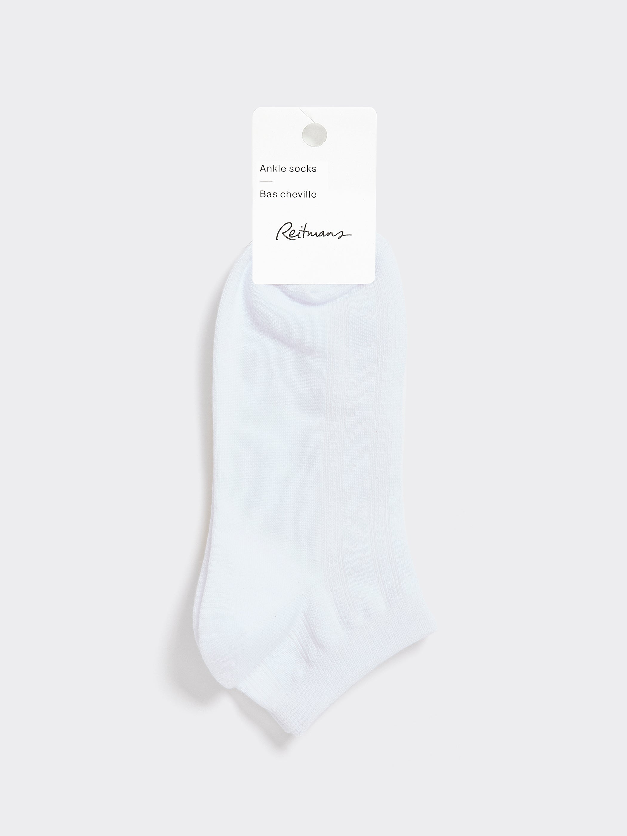 Anklet Socks with Pointelle Stitches
