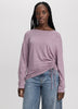 Long-Sleeve Top with Shirred Side
