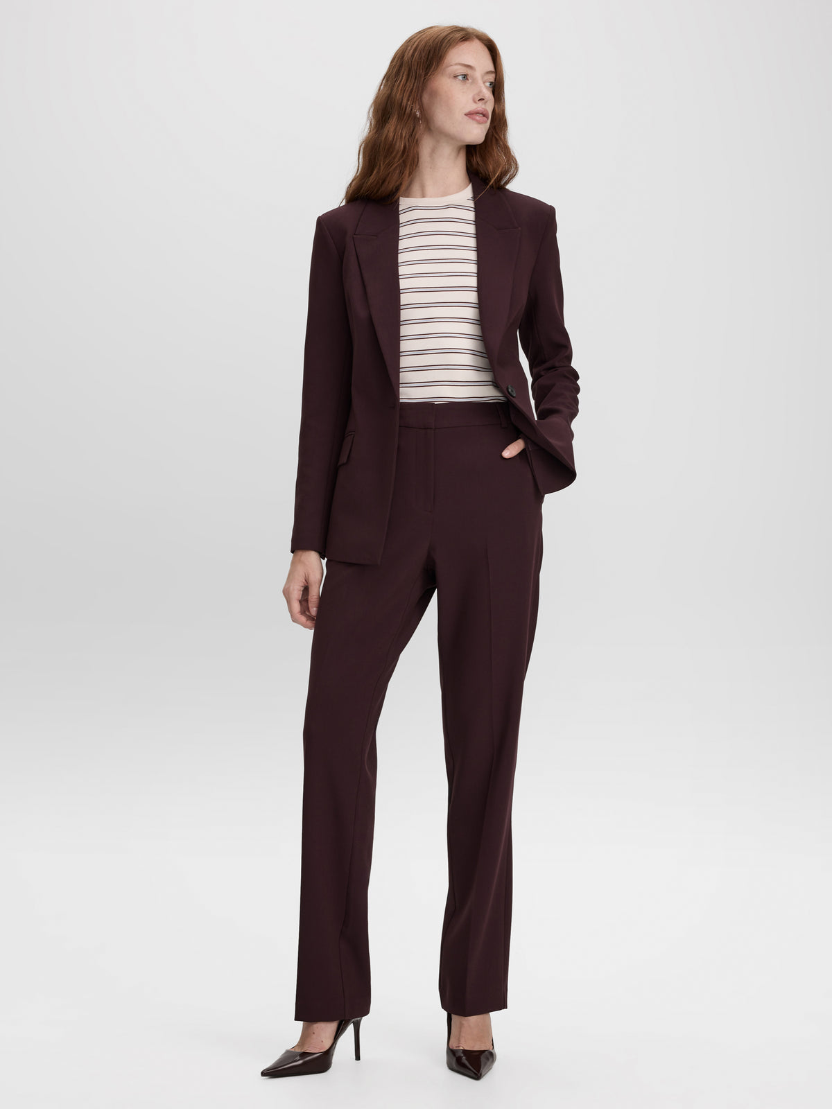 Straight-Leg High-Rise Pants - The Studio