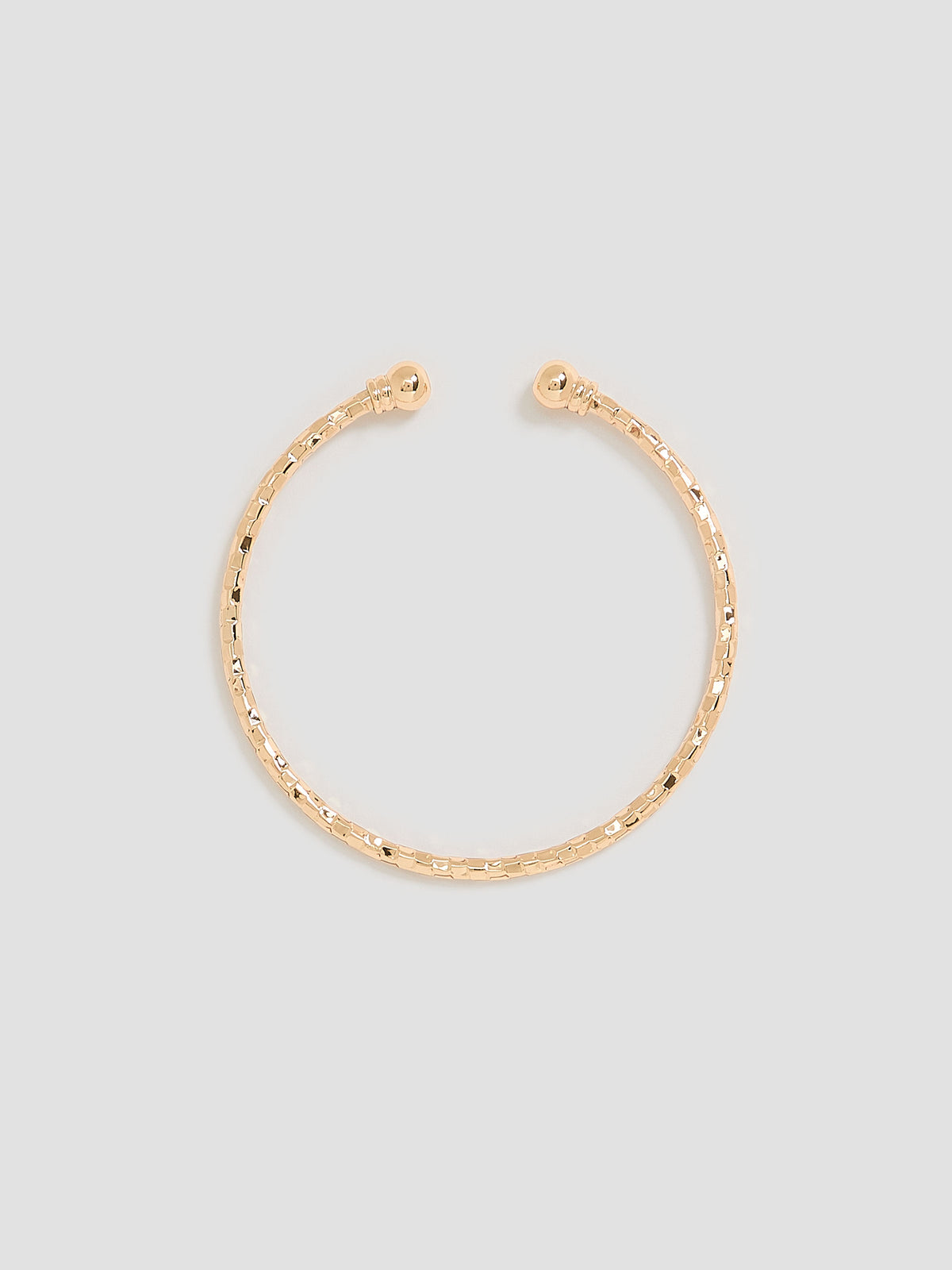Textured Open Cuff Bracelet