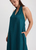 Sleeveless Halter-Neck Maxi Dress