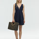 Sleeveless V-Neck Mini Dress with Seashell