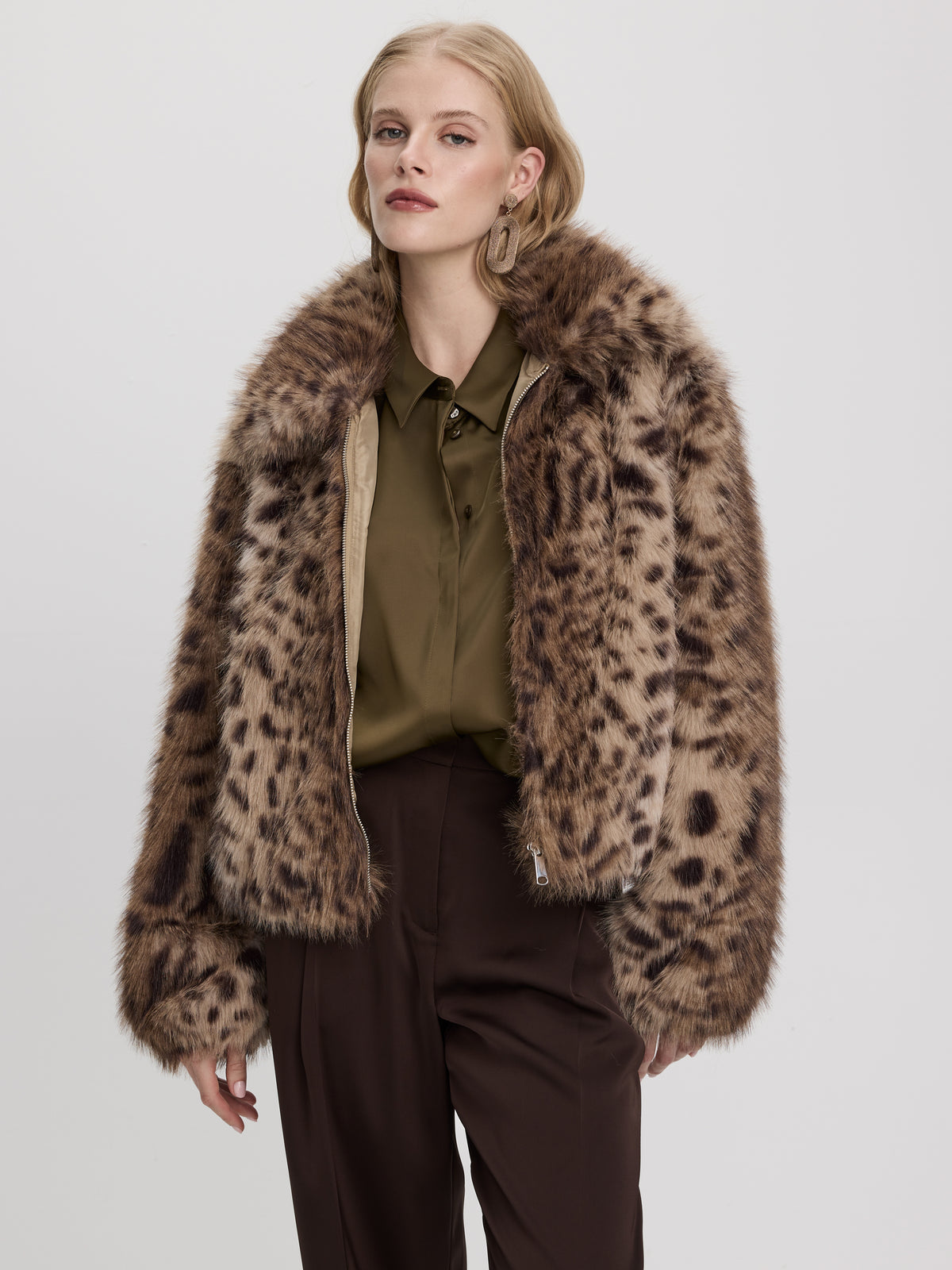 Short Faux Fur Coat