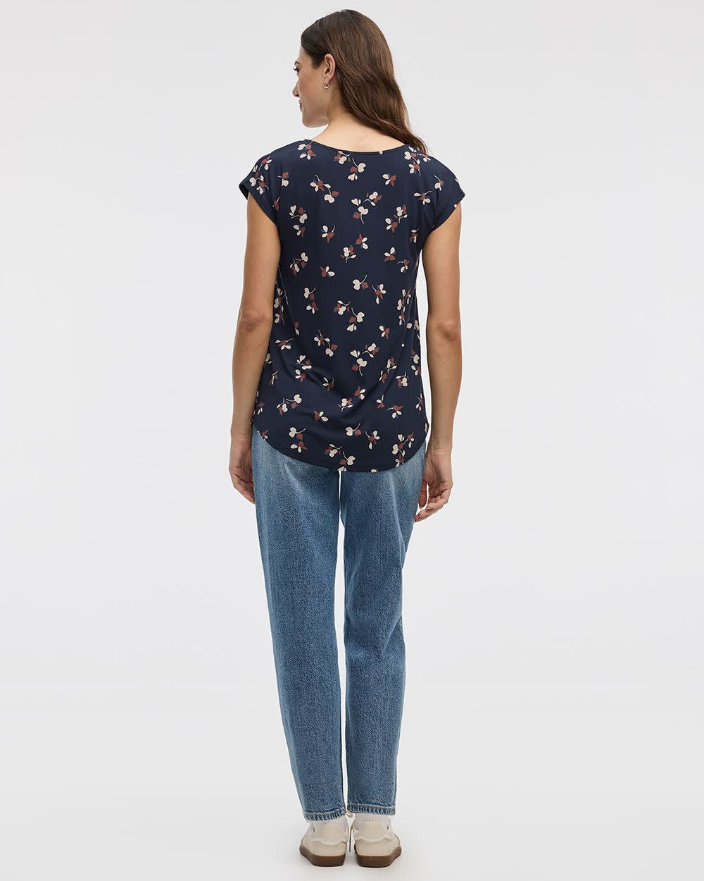 Extended-Sleeve V-Neck Tunic