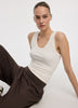 Scoop-Neck Ribbed Tank