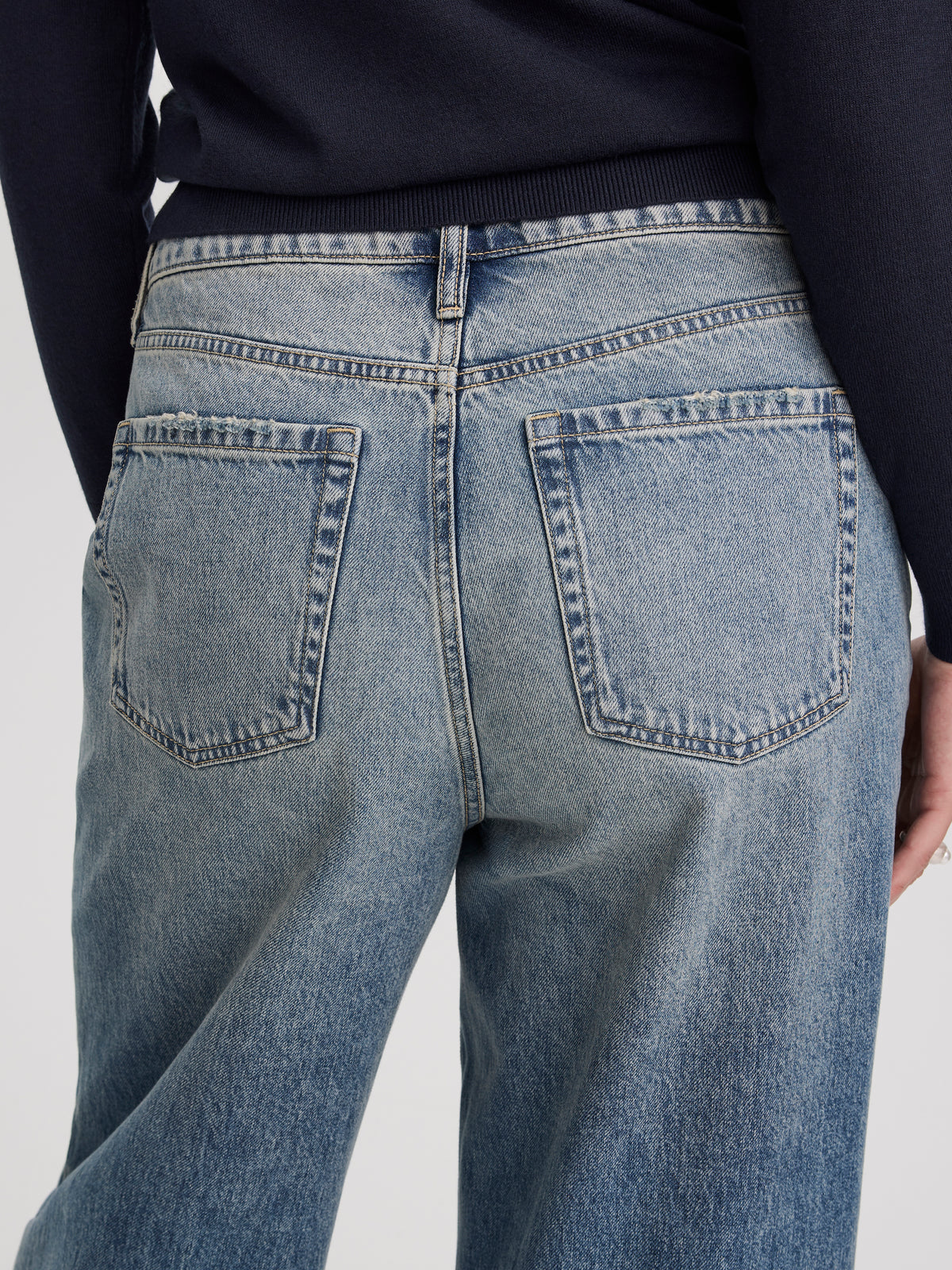 Wide-Leg High-Rise Jean with Elastic Waist - Curvy Fit