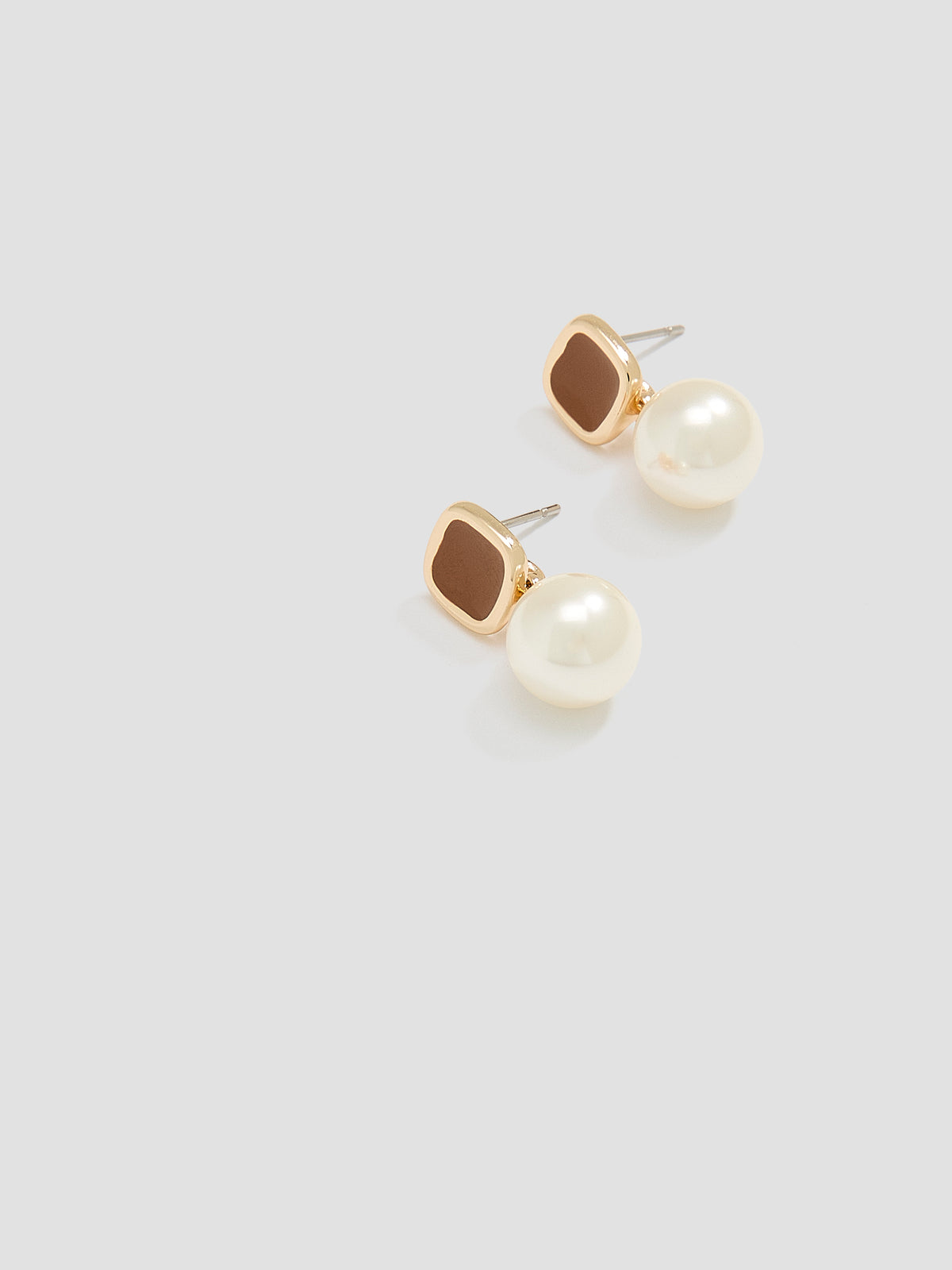 Earrings with Glass Pearls