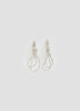 Textured Hoops with Snake Chains