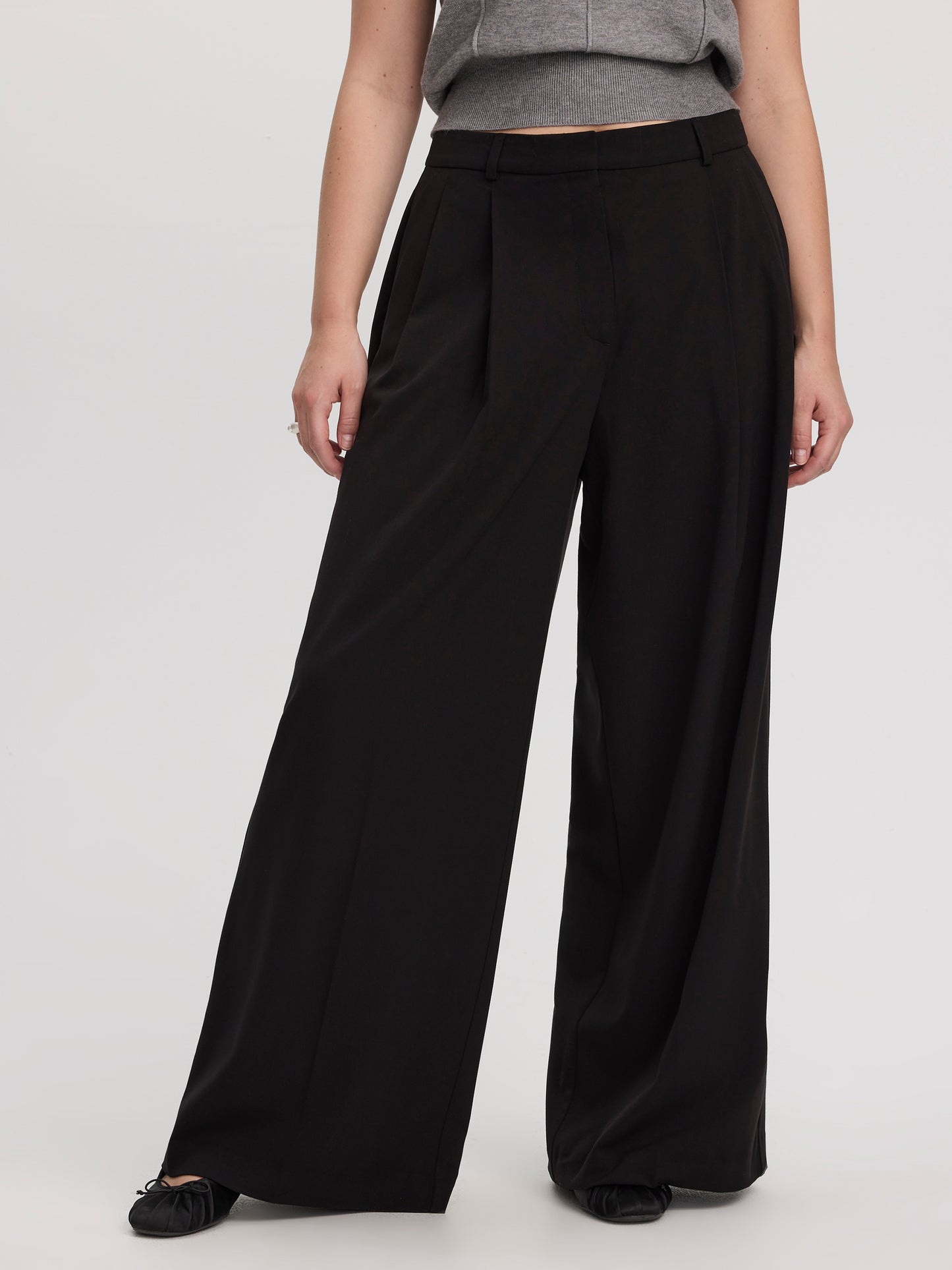 Wide-Leg High-Rise Pants - The Timeless - Curvy Fit