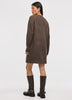 PlushSoft Crew-Neck Cable-Knit Dress