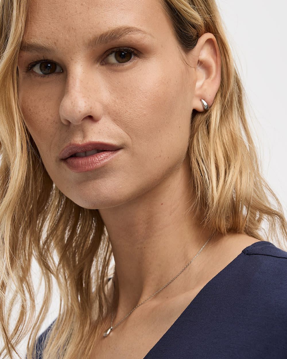 Stainless Steel Teardrop Earrings - 2 Pairs