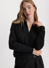 Long-Sleeve Sweater with Johnny Collar - R Essentials