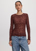 Long-Sleeve Lace Top