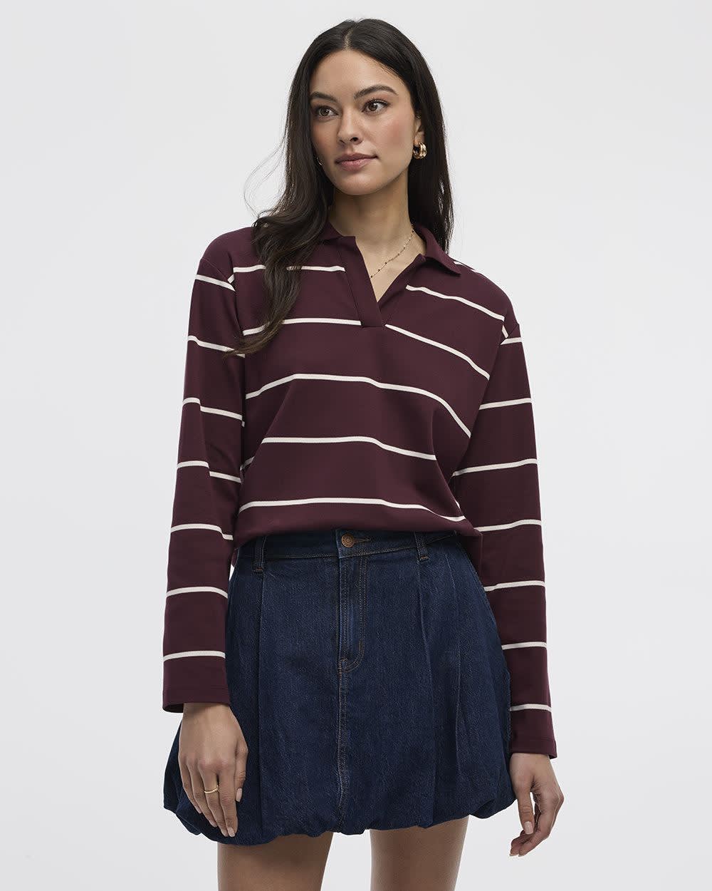 Denim Bubble Miniskirt