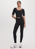 Legging with Cross-Over Waistband