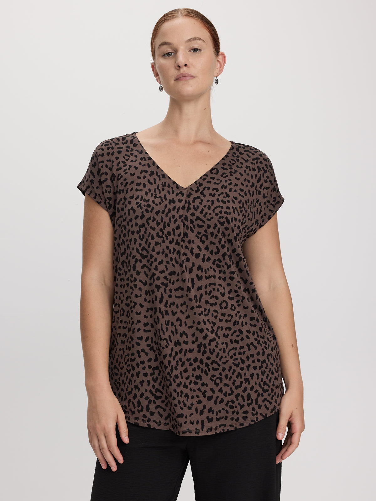 Extended-Sleeve V-Neck Tunic