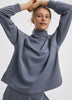 Long-Sleeve Mock-Neck Pullover - HYLUX Hyba