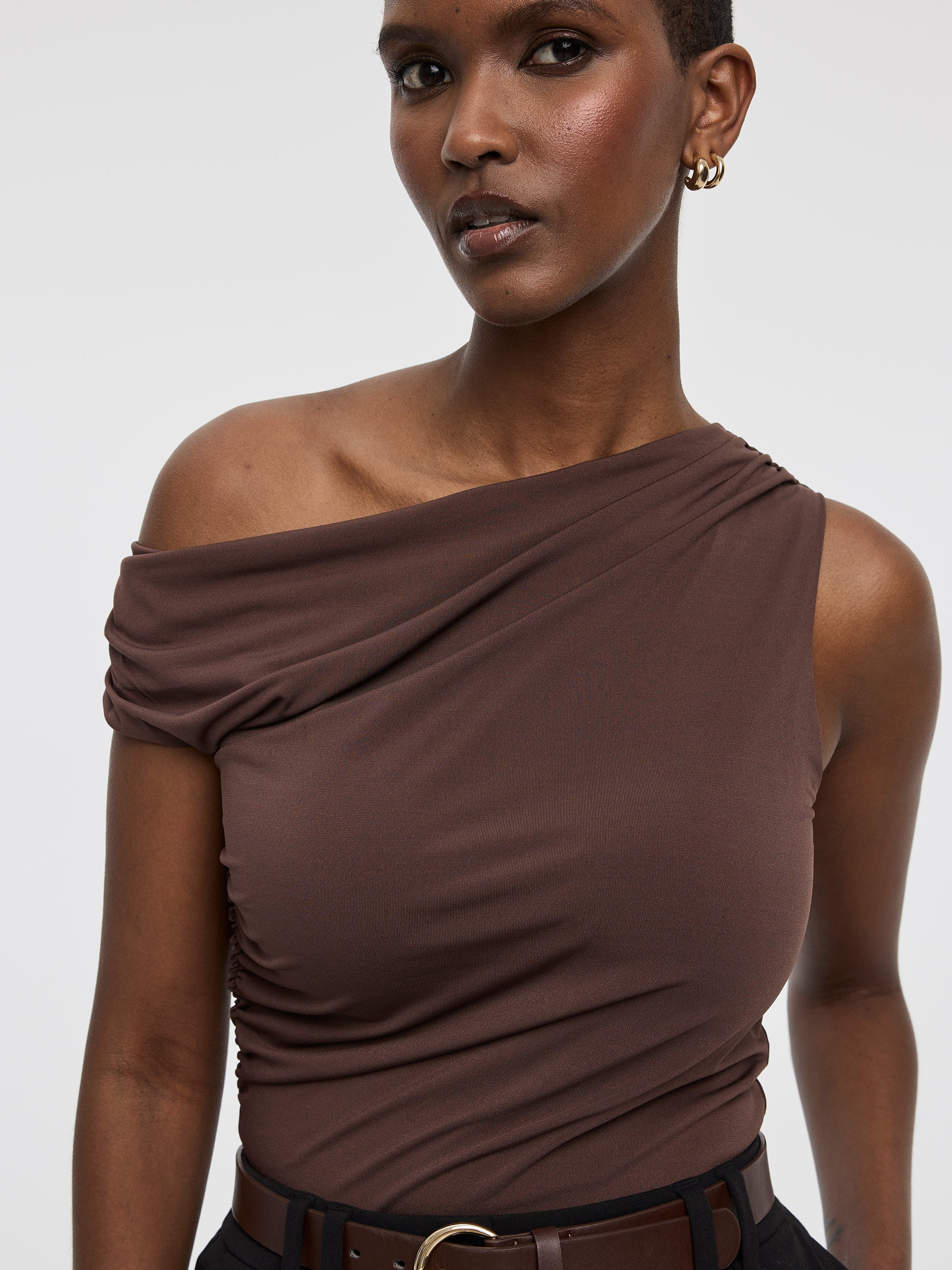 Shirred Off-the-Shoulder Top