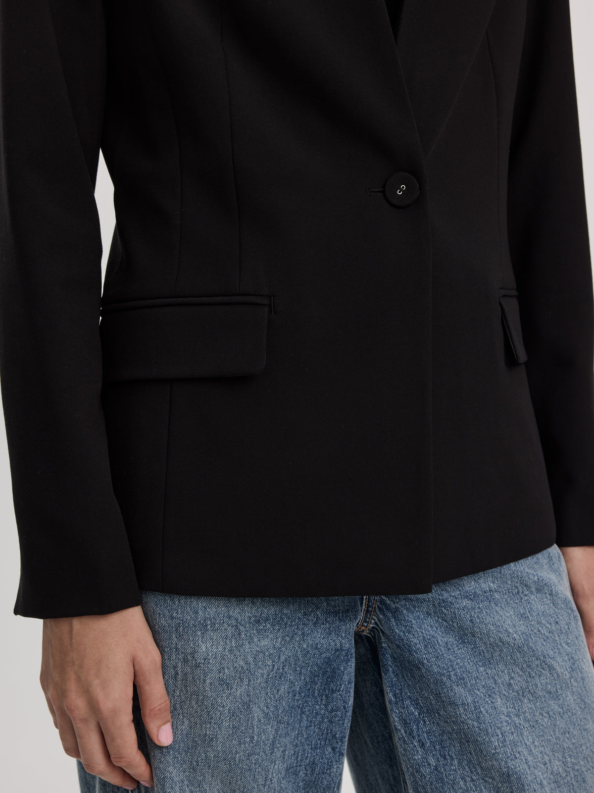 Collarless One-Button Blazer - The Portfolio