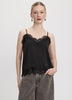 V-Neck Cami with Lace Trim