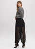 High-Rise Barrel Pants with Under Shorts