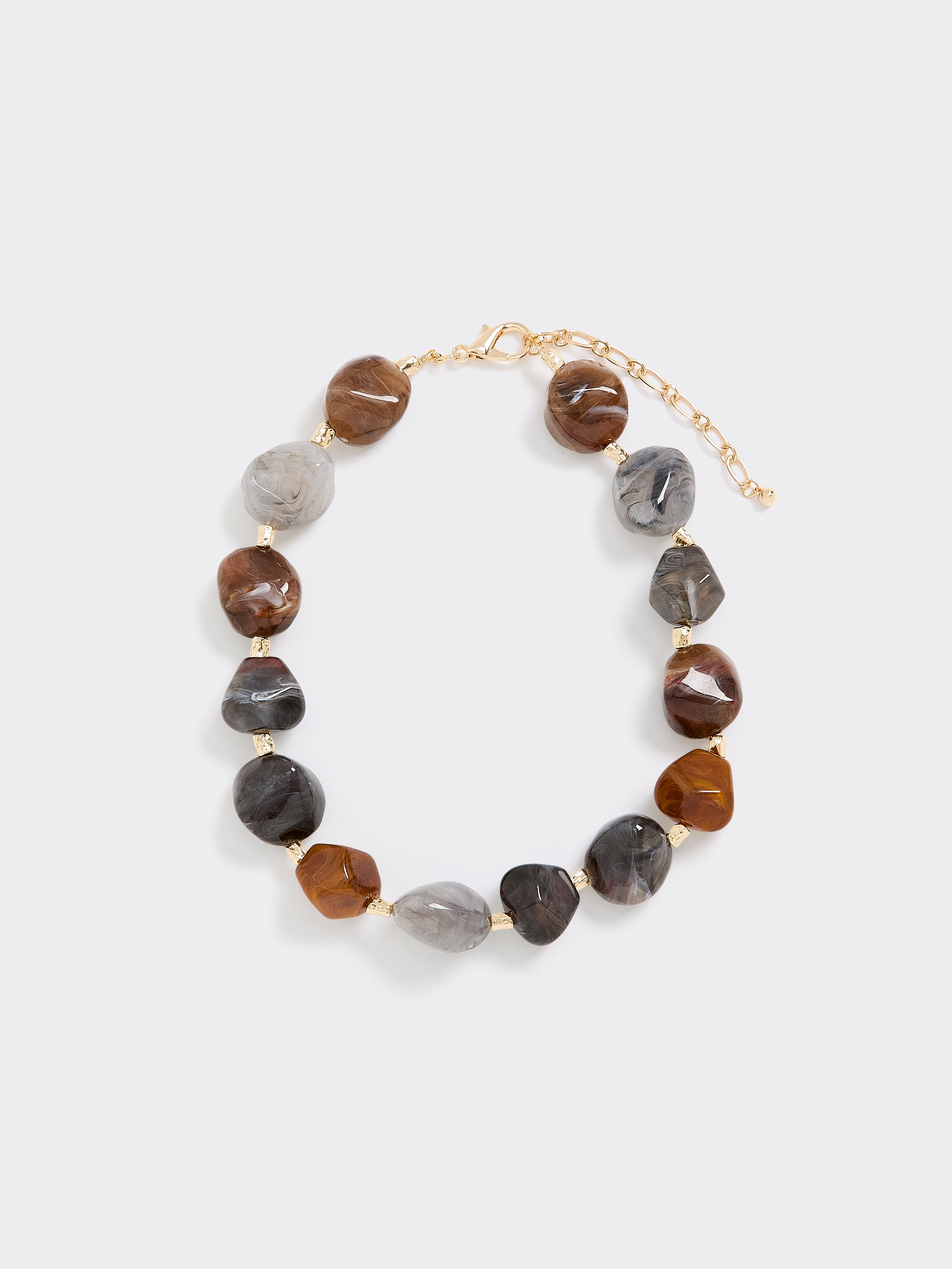 Chunky Resin-Bead Short Necklace
