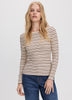 Striped Long-Sleeve Crew-Neck Ribbed T-Shirt - R Essentials