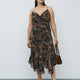 Sleeveless Maxi Dress with Cowl Neckline