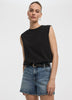 Crew-Neck Tank with Bubble Hem