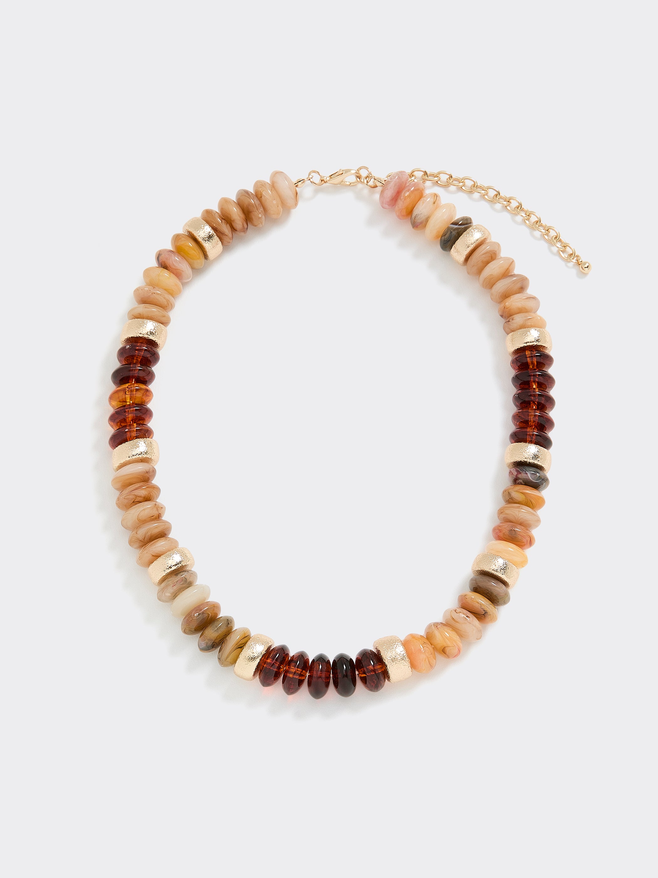 Short Necklace with Disc Beads