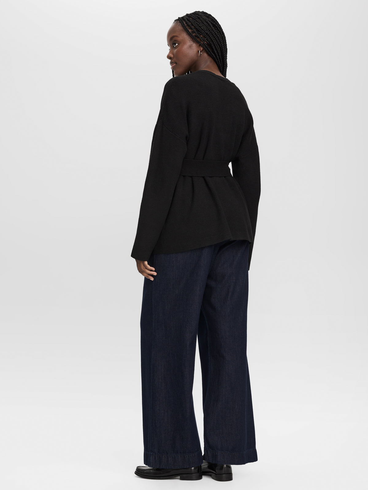 Long Belted Cardigan