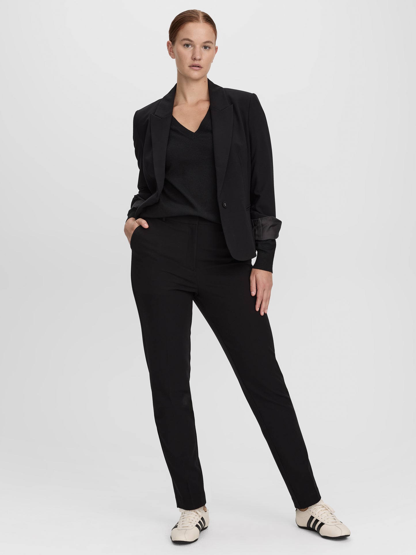 Slim-Leg High-Rise Ankle Pant - Curvy Fit