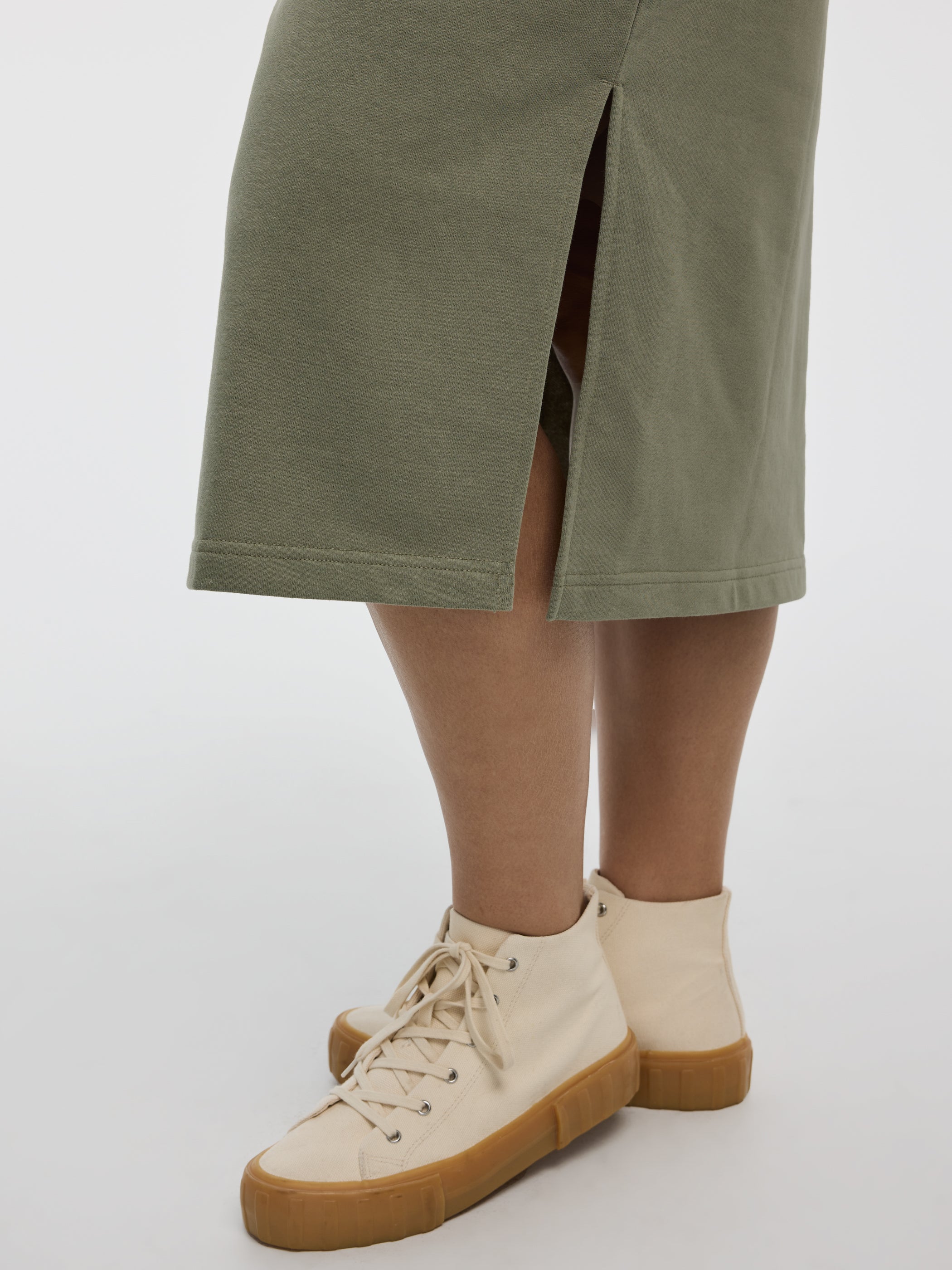 Long-Sleeve Hooded Dress - Hyba