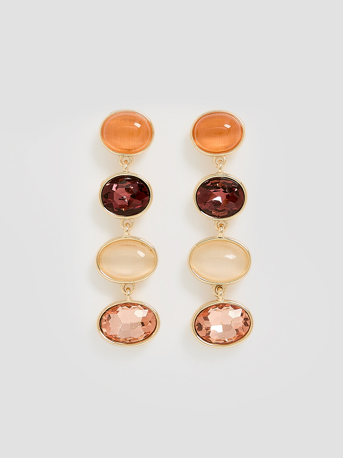 Earrings with Stone Pendants