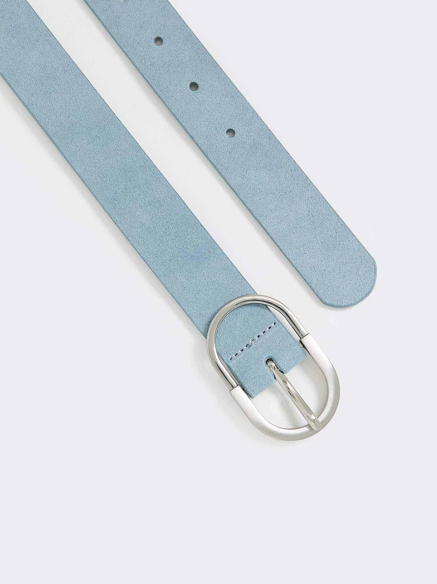 Ceinture en suède bleu
