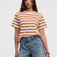 Striped Crew-Neck Boxy T-Shirt