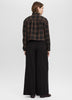 Long-Sleeve Blouse with Mock Neckline with Ruffles