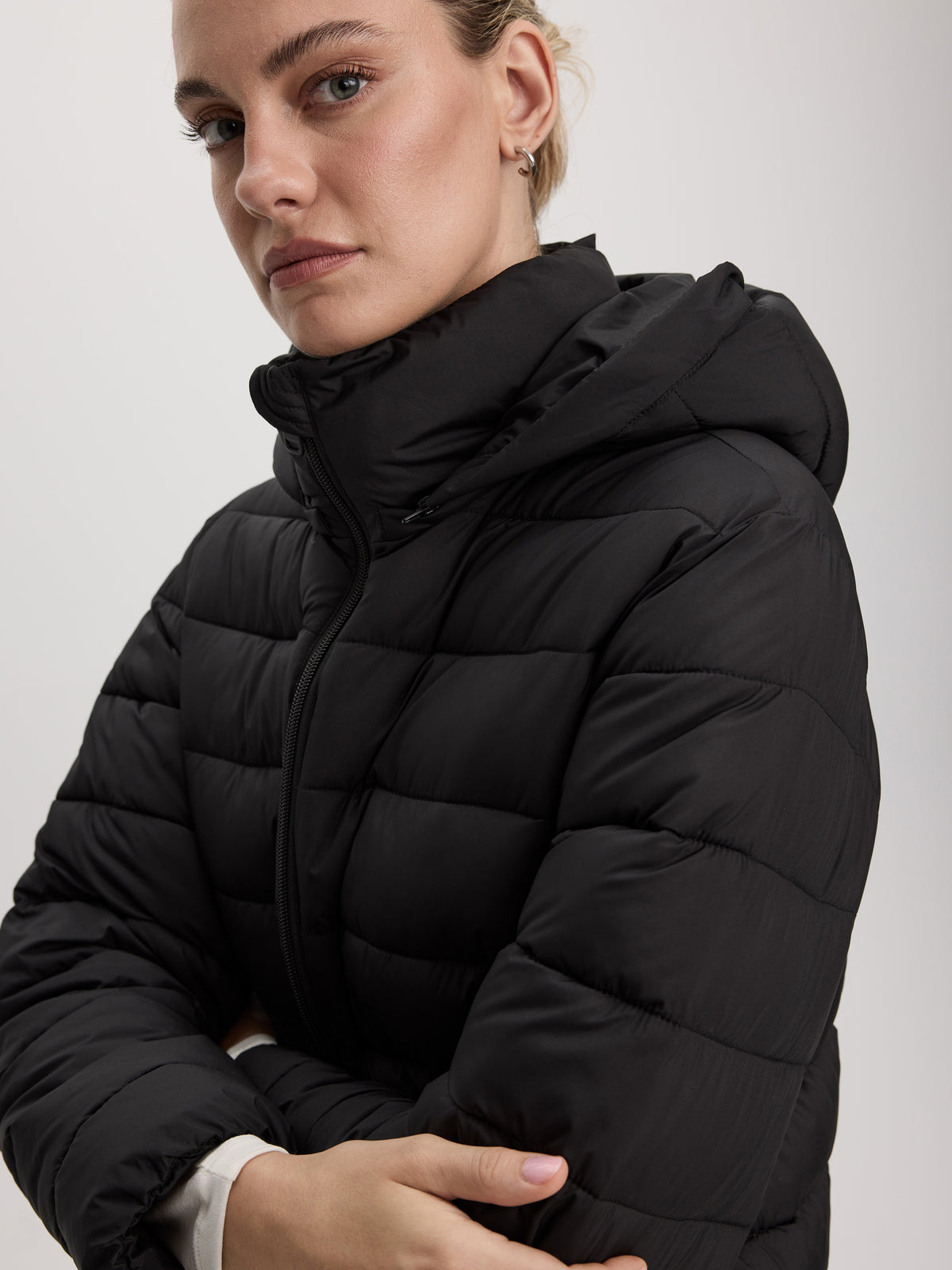 Puffer Jacket with Removable Hood