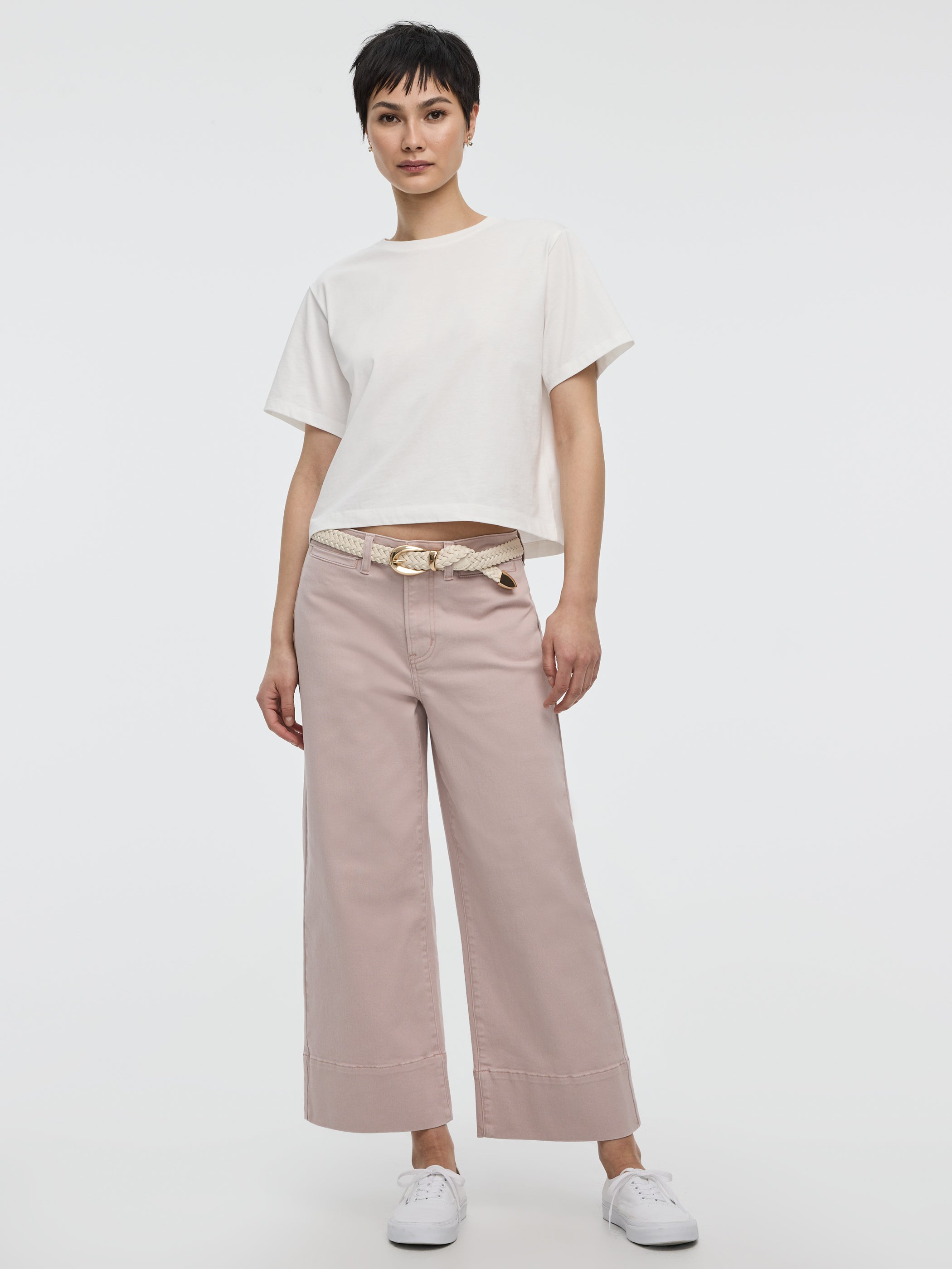 Straight-Leg High-Rise Cropped Mariner Pant