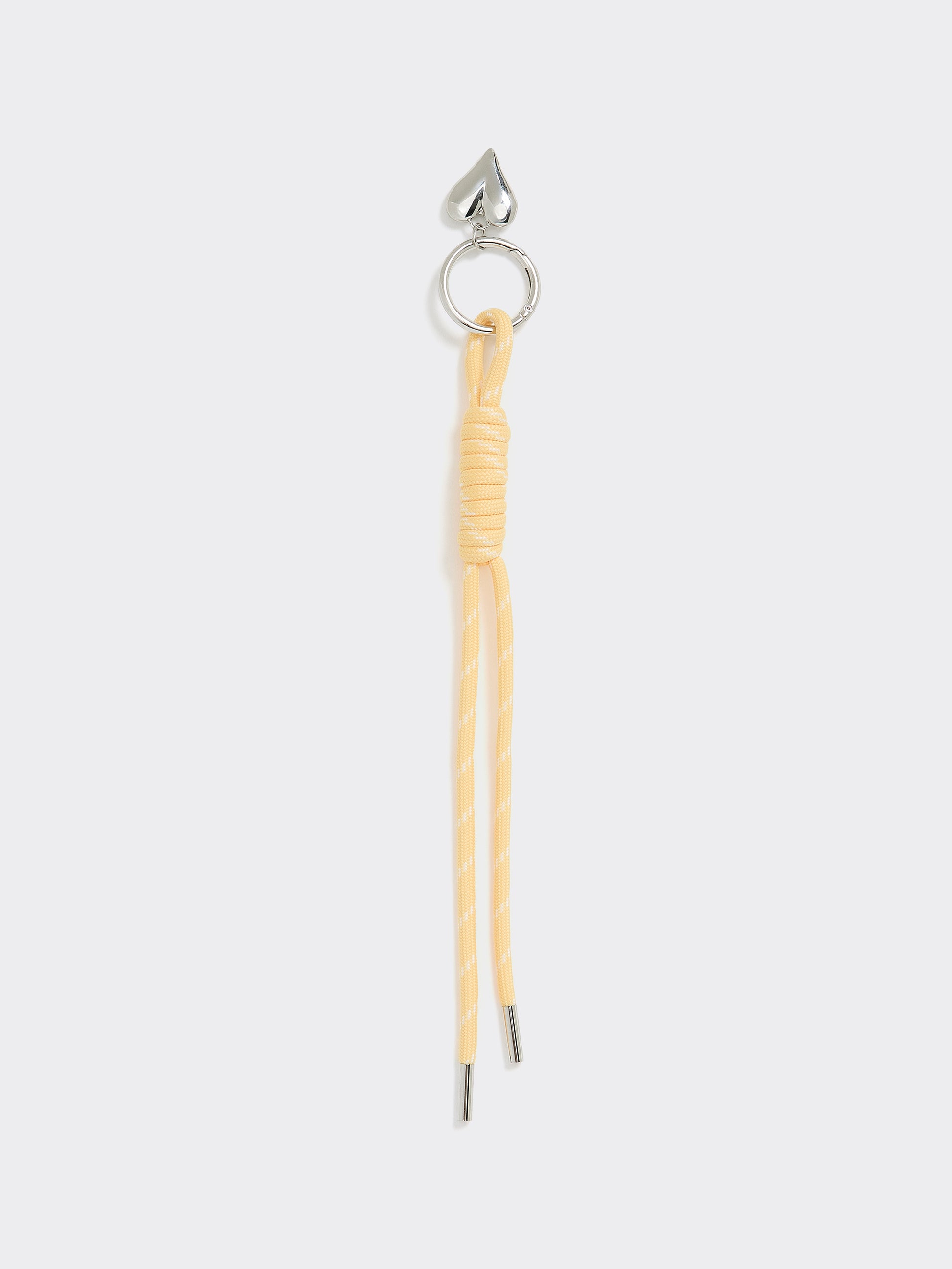 Cord Bag Charm with Heart