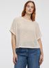 Short-Dolman-Sleeve Boat-Neck Tee