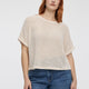 Short-Dolman-Sleeve Boat-Neck Tee