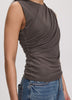 Sleeveless Draped Top