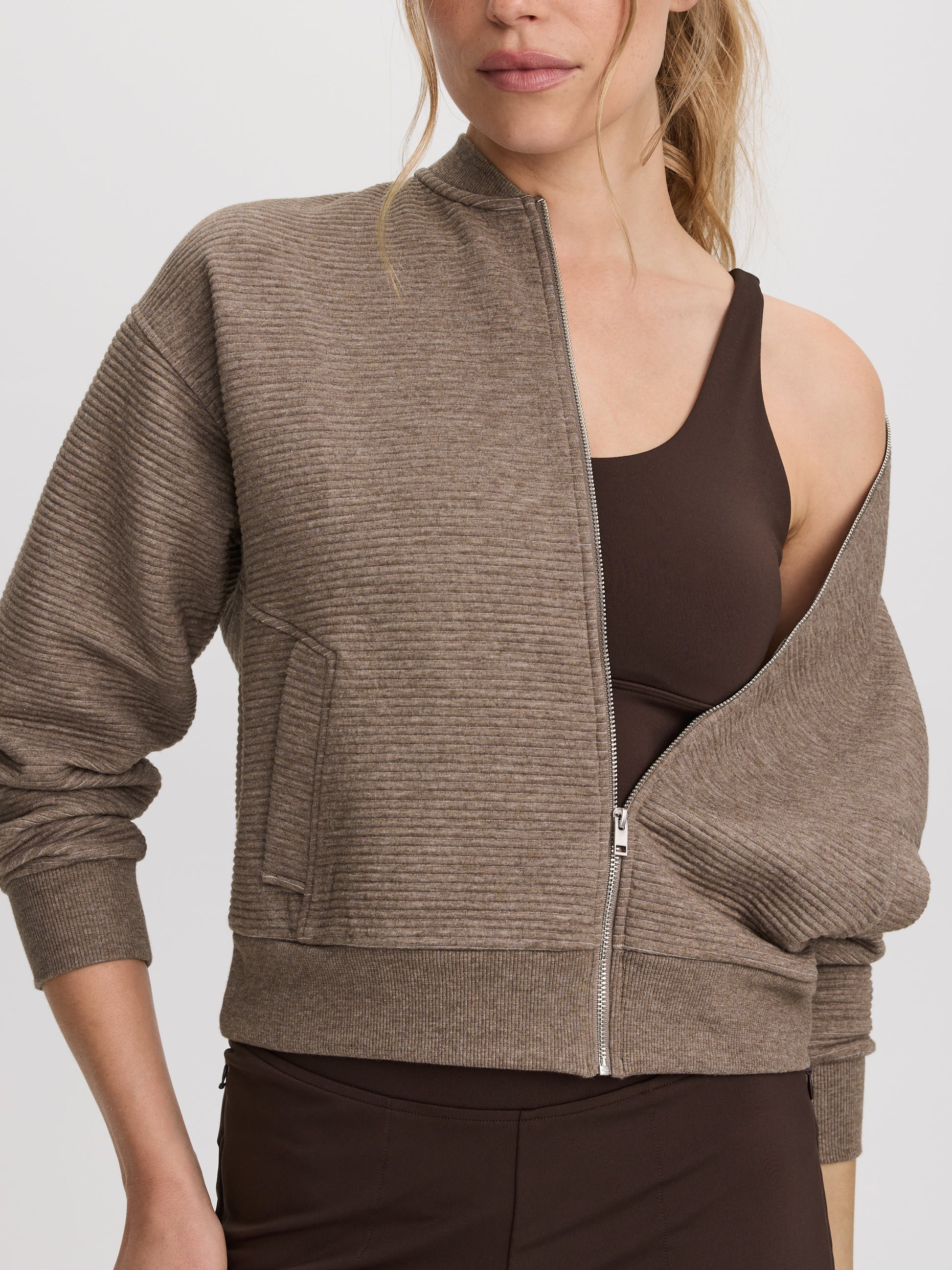 Jacquard Bomber Jacket