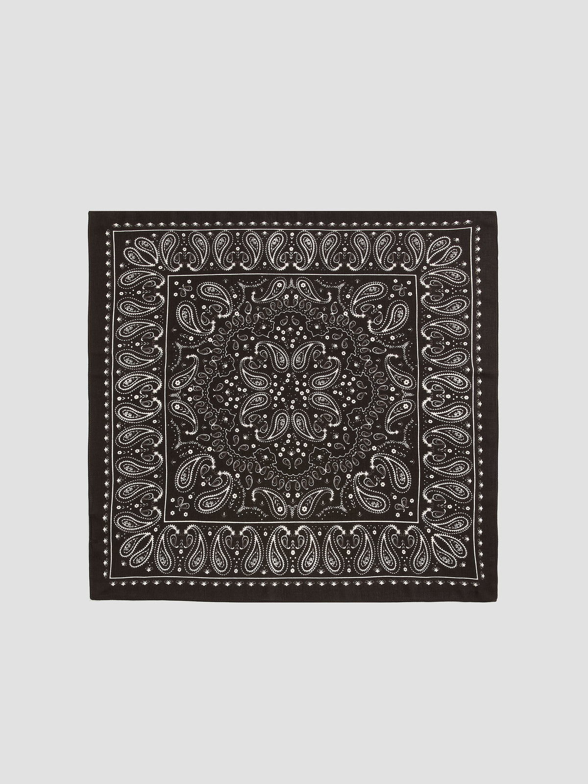 Square Scarf with Paisley Pattern