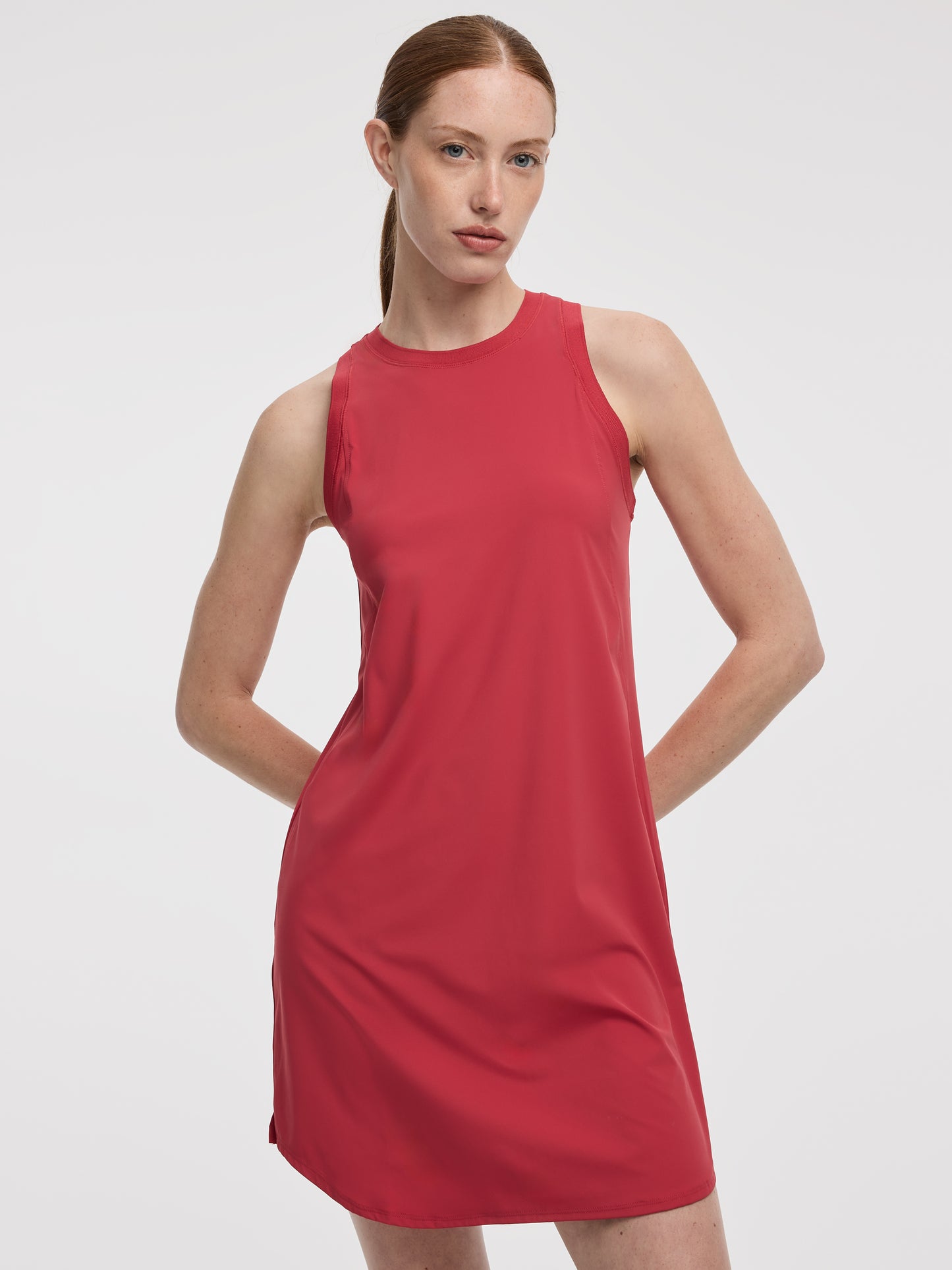 Sleeveless Crew-Neck Dress - Hyba