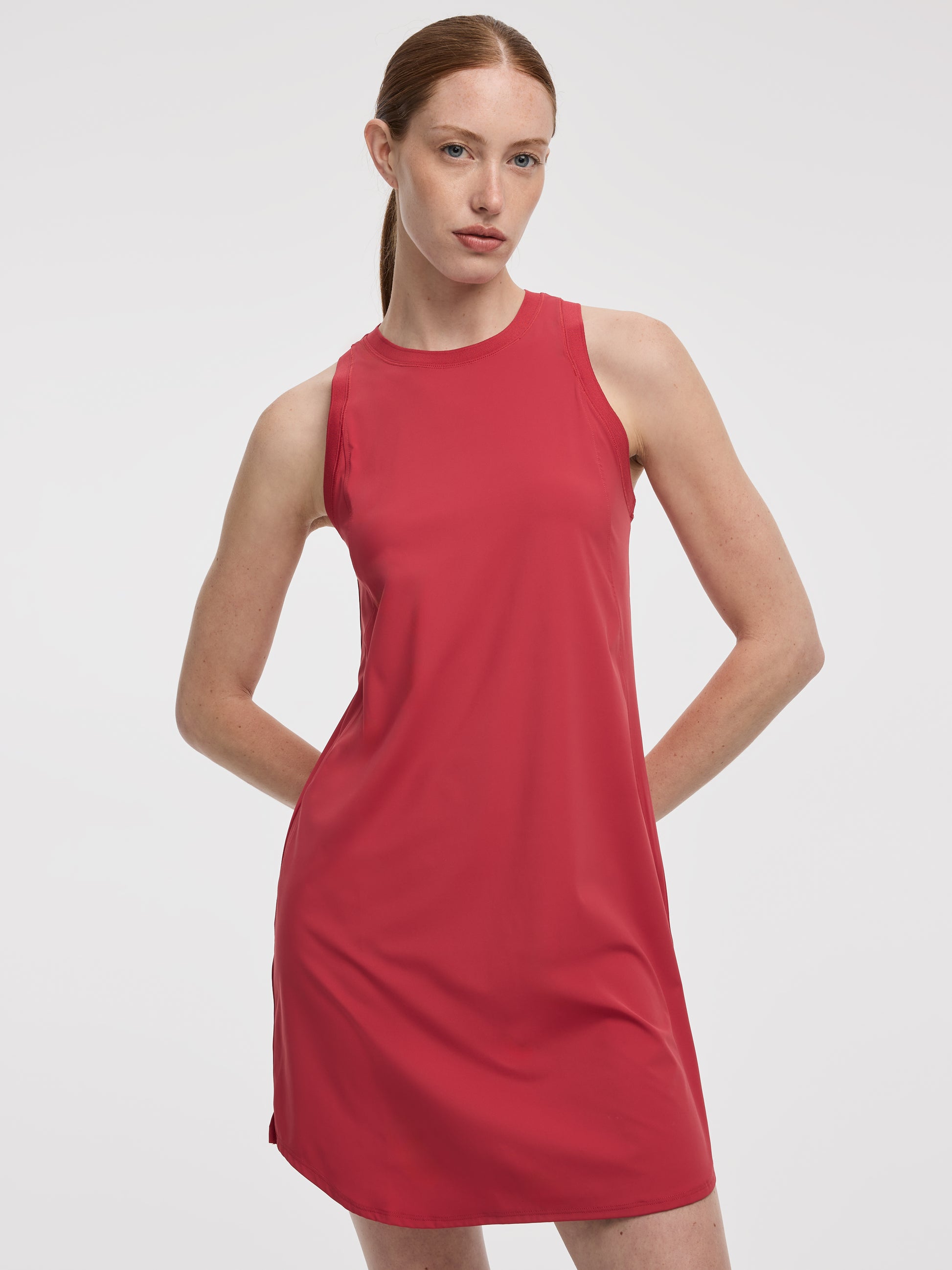 Sleeveless Crew-Neck Dress - Hyba
