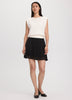 Pleated Chiffon Mini-Skirt